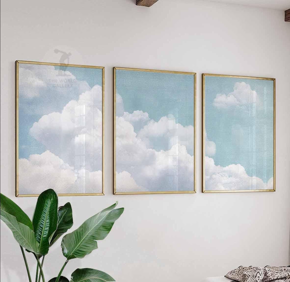 Cloud Sky Art Prints Set of 3, Minimalist Home Decor - Etsy