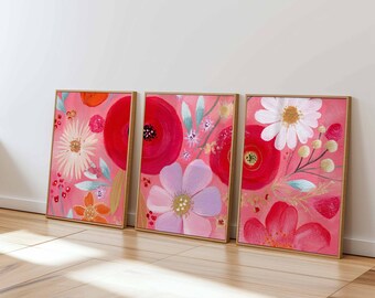 水彩牡丹、ピンクの花の絵画、ミニマリストの花の壁飾り、抽象的 水彩牡丹、ピンクの花の絵画、ミニマリストの花の壁飾り、抽象的