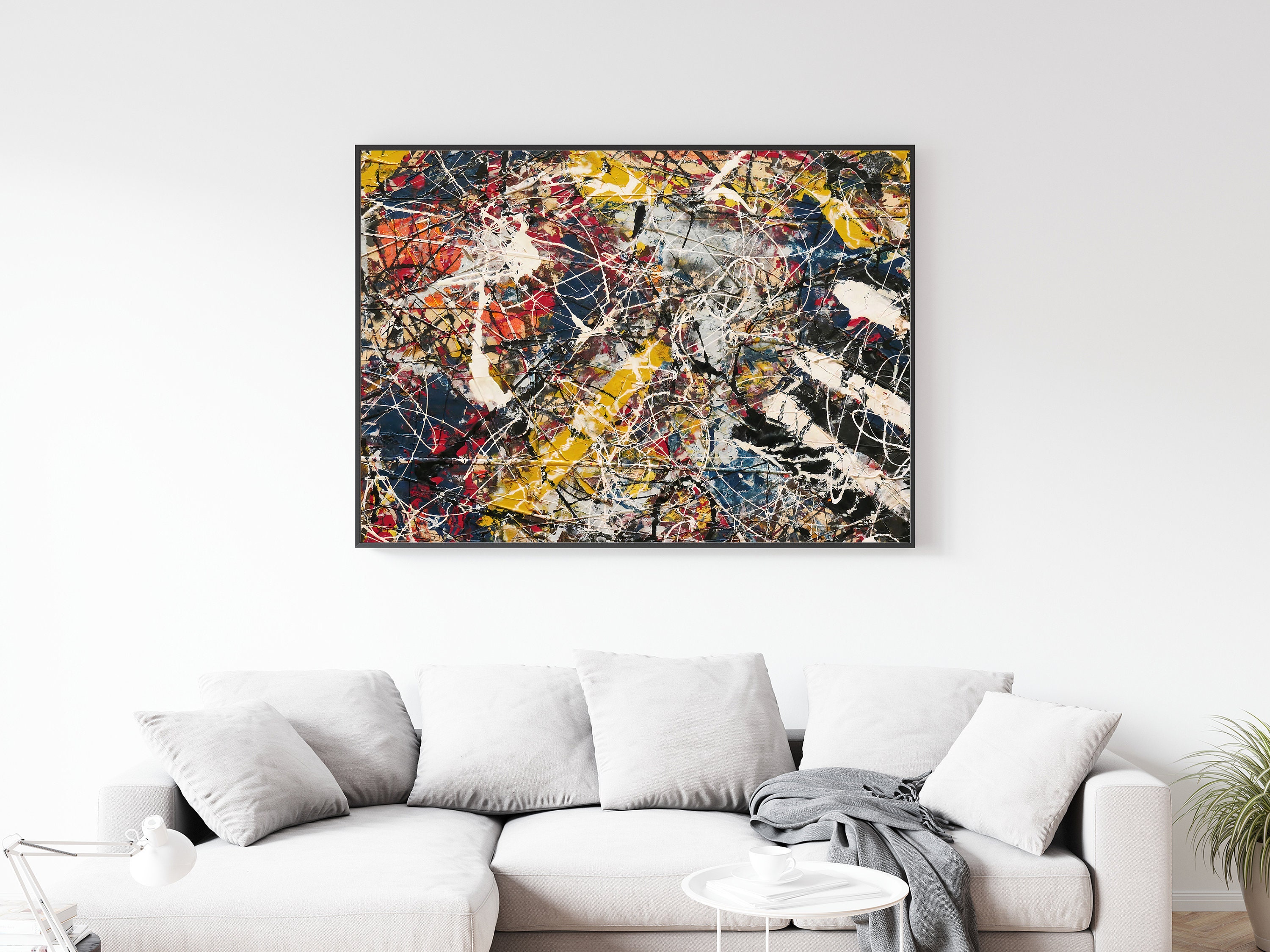 Jackson Pollock Poster Number 17A Jackson Pollock Print Etsy