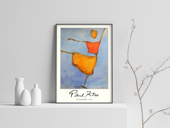Paul Klee Exhibition Poster, Scarecrow by Alfons Niex in Homage to