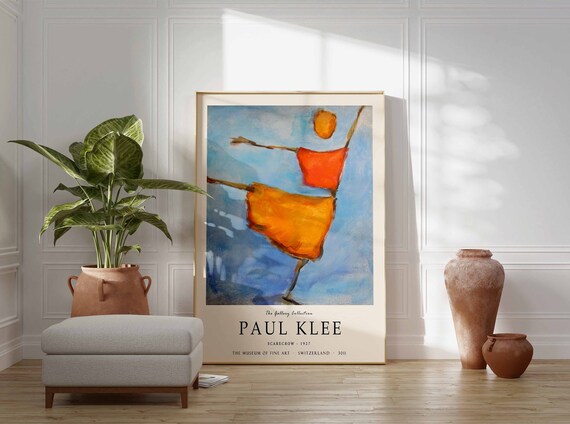 Paul Klee Exhibition Poster, Scarecrow, Paul Klee Print, Paul Klee