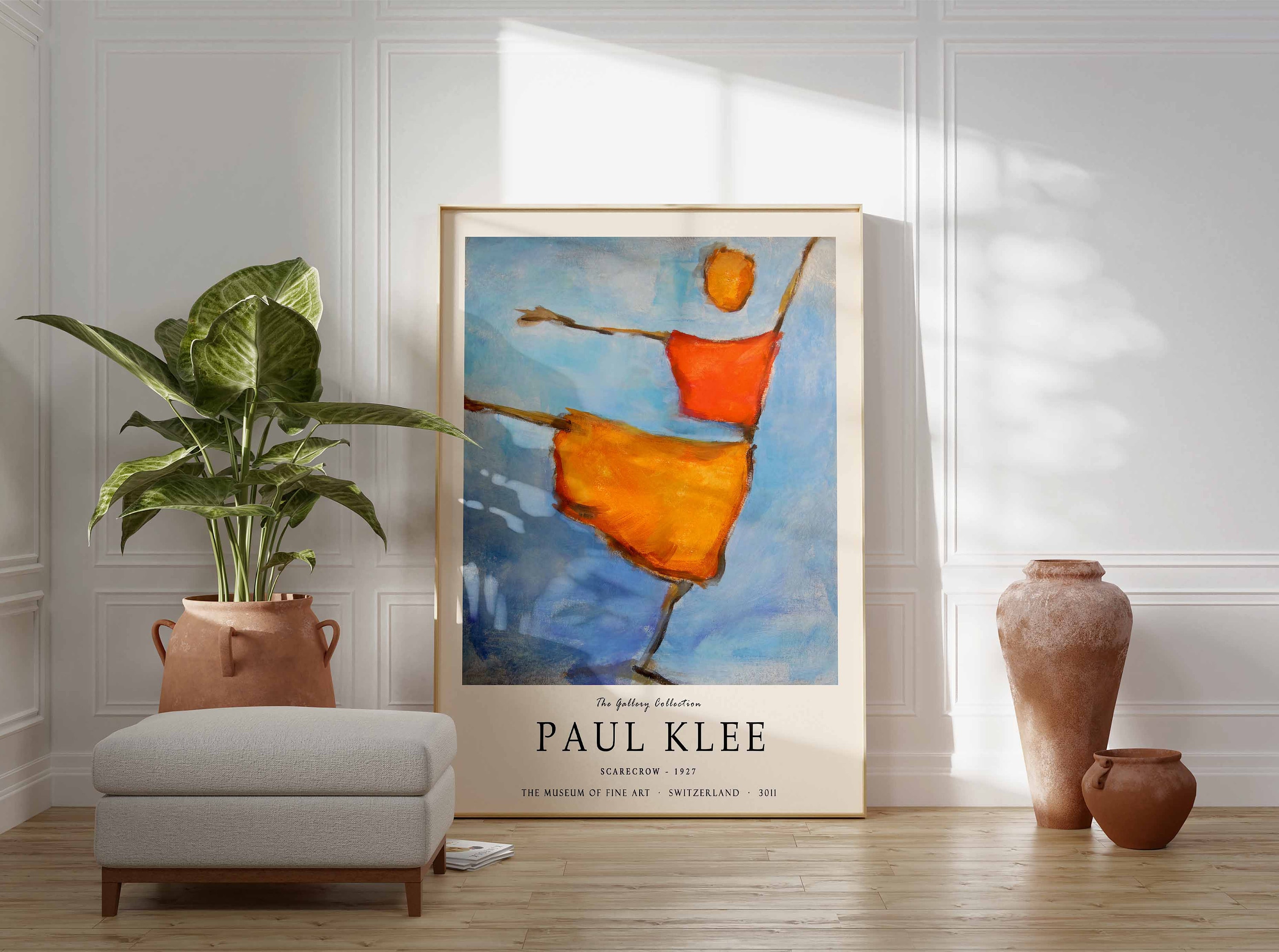 Paul Klee Exhibition Poster, Scarecrow, Paul Klee Print, Paul Klee