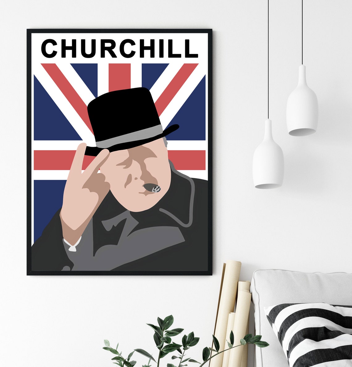 Winston Churchill Print Winston Churchill Poster Political | Etsy