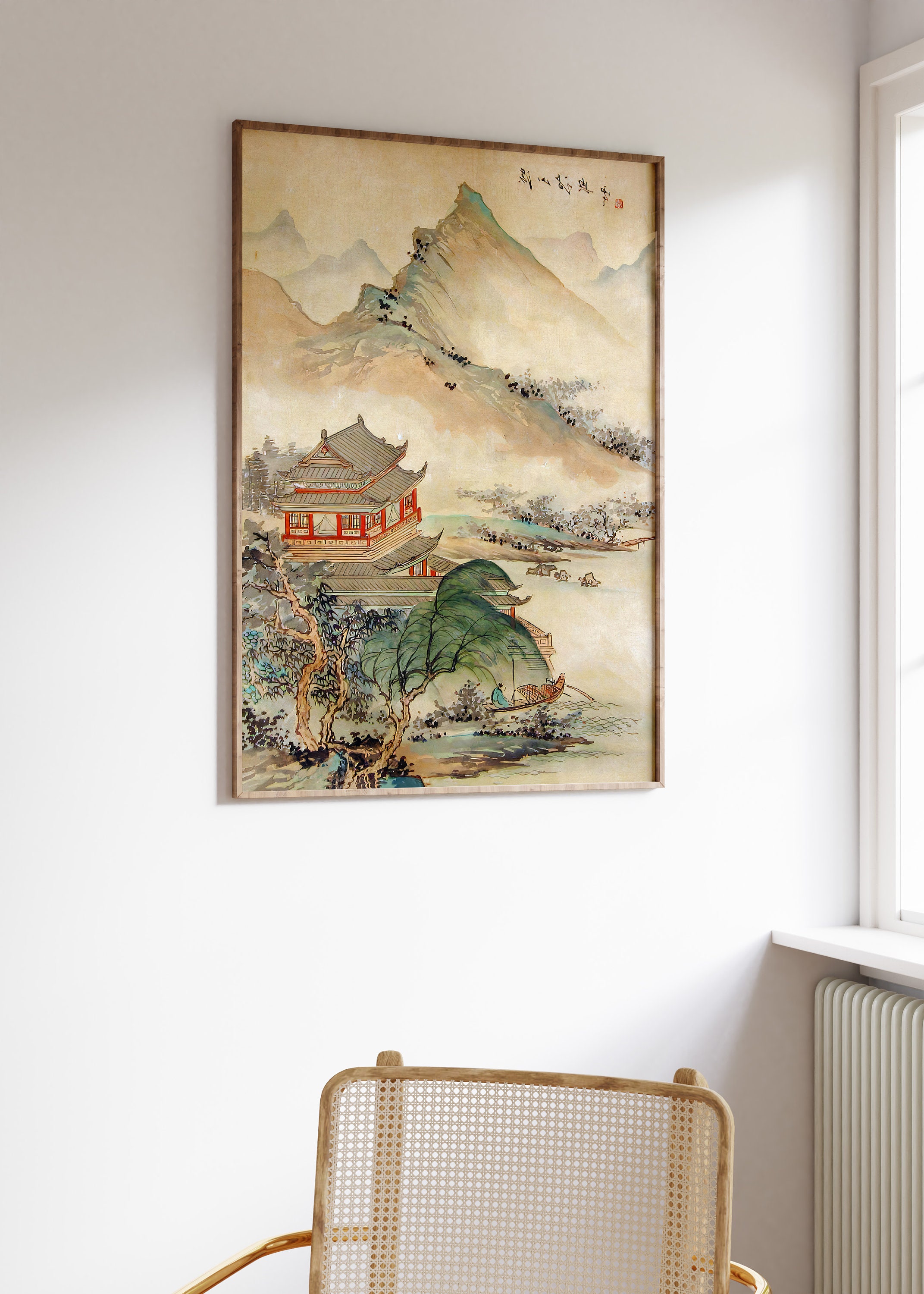 Discover Chinese Vintage Art Print, Chinese Art Poster, Retro Art, Oriental Art, Chinese Print, Landscape Art, Forest Art, Floral, Gift Idea