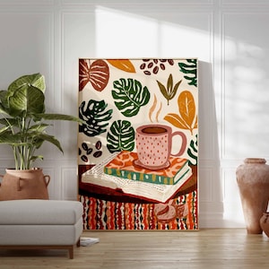 Espresso-dekorationstryck, modern kaffeposter, köksväggkonst bild 5