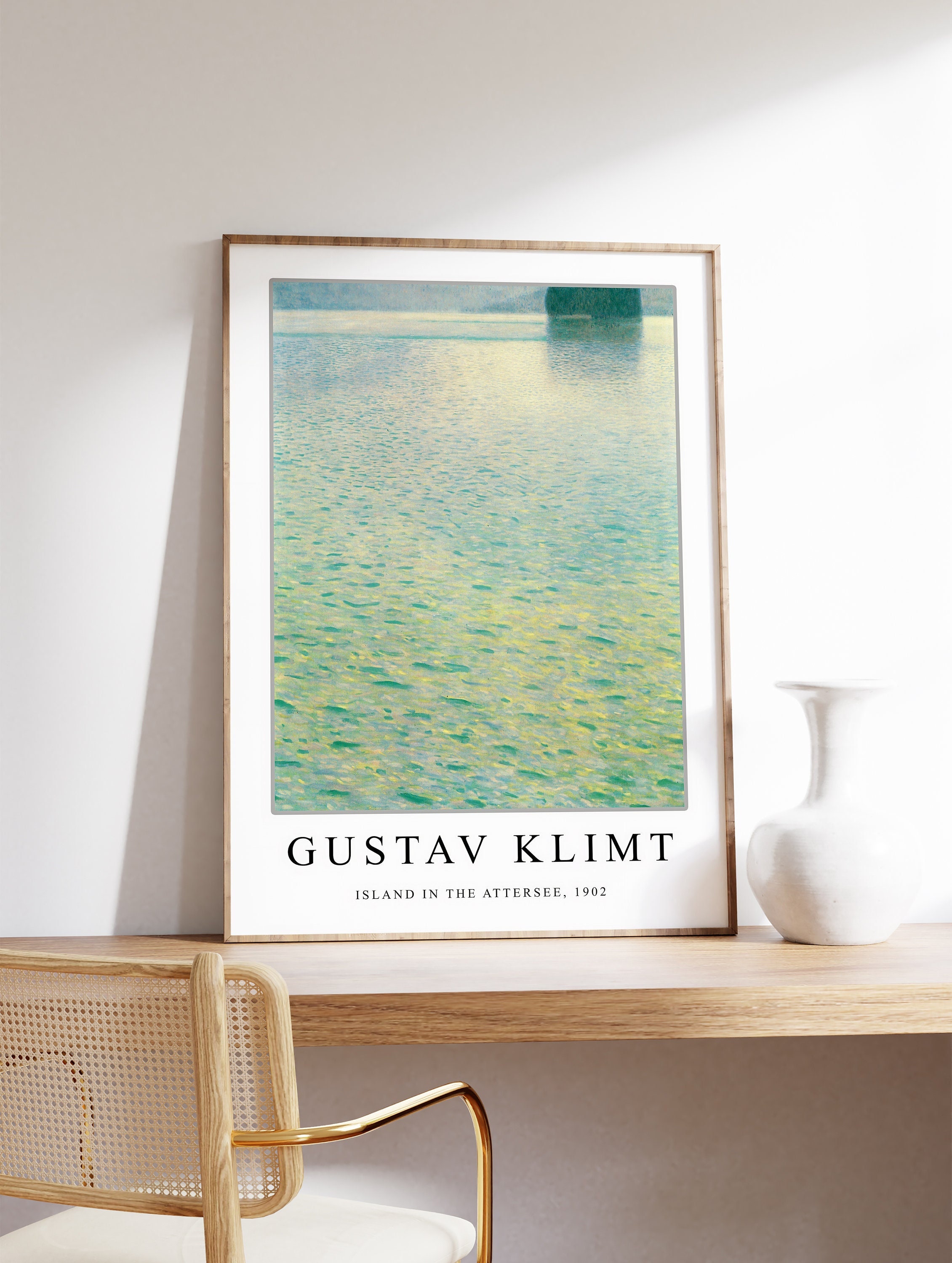Discover Gustav Klimt Poster, Island in the Attersee Poster