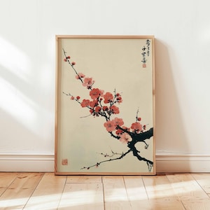 Kirschblüten Poster, Sakura Wandkunst, Japan Poster, Blumendruck, Japanische Baum Dekoration, Natur Kunst Geschenk Druck