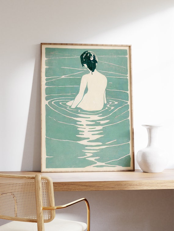 Vintage Japanese Poster with Female Illustration Art Print, Japanese Decor, Japanese Art Print, Ukiyo-e, Asian Art, Asian Gift, A1/A2/A3/A4