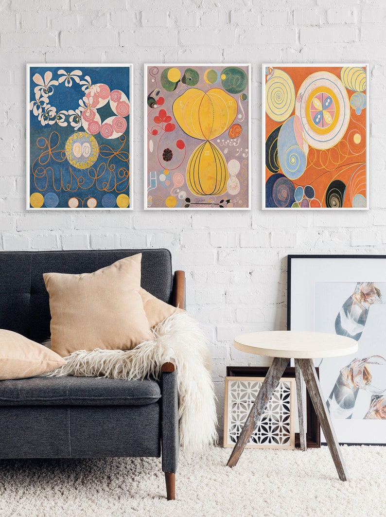 Hilma Af Klint Set of 3 Posters Poster Sets Abstract Art Etsy UK