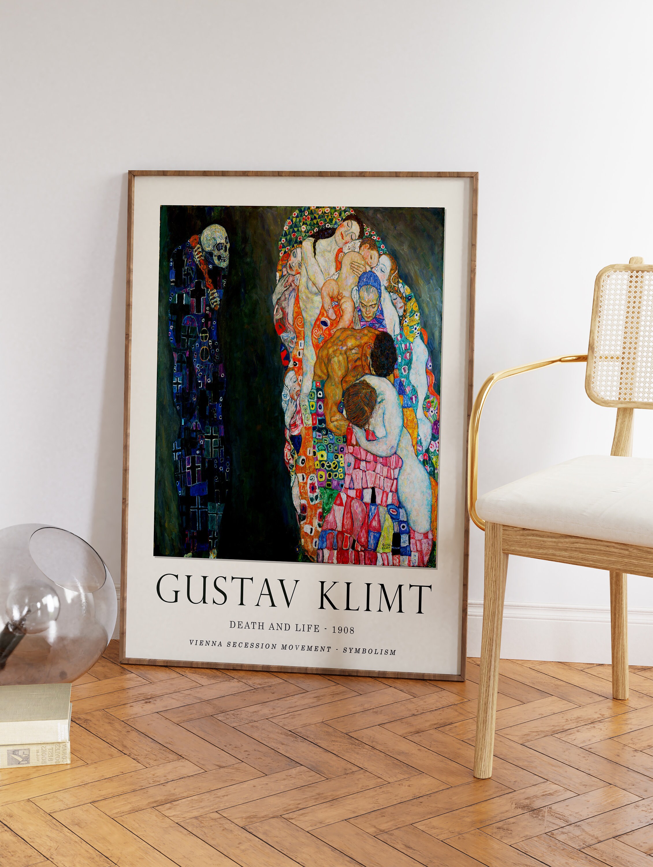Gustav Klimt Poster, Life and Death, Klimt Exhibition Poster sold by ...