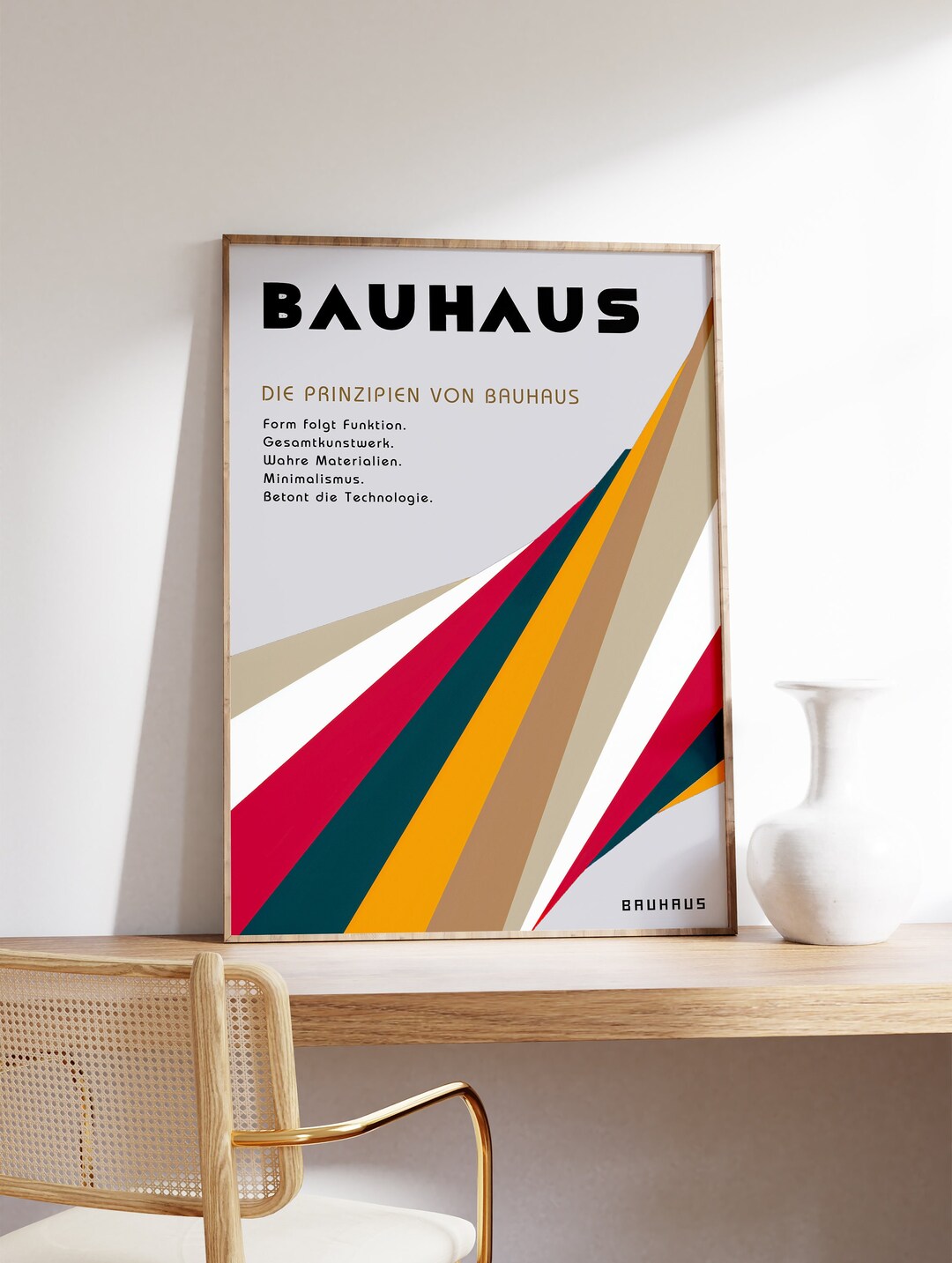 Bauhaus Exhibition Poster Abstract Art Bauhaus Print Retro - Etsy