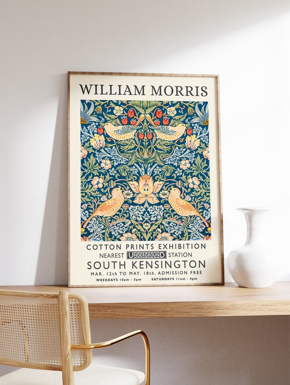 William Morris Print, William Morris Exhibition Print, William