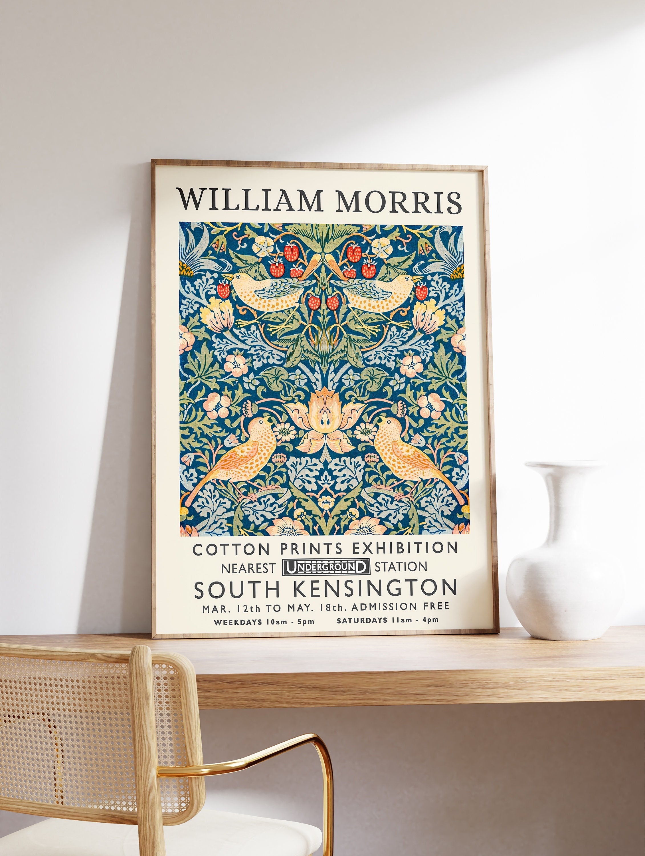 William Morris Print, William Morris Exhibition Print, William
