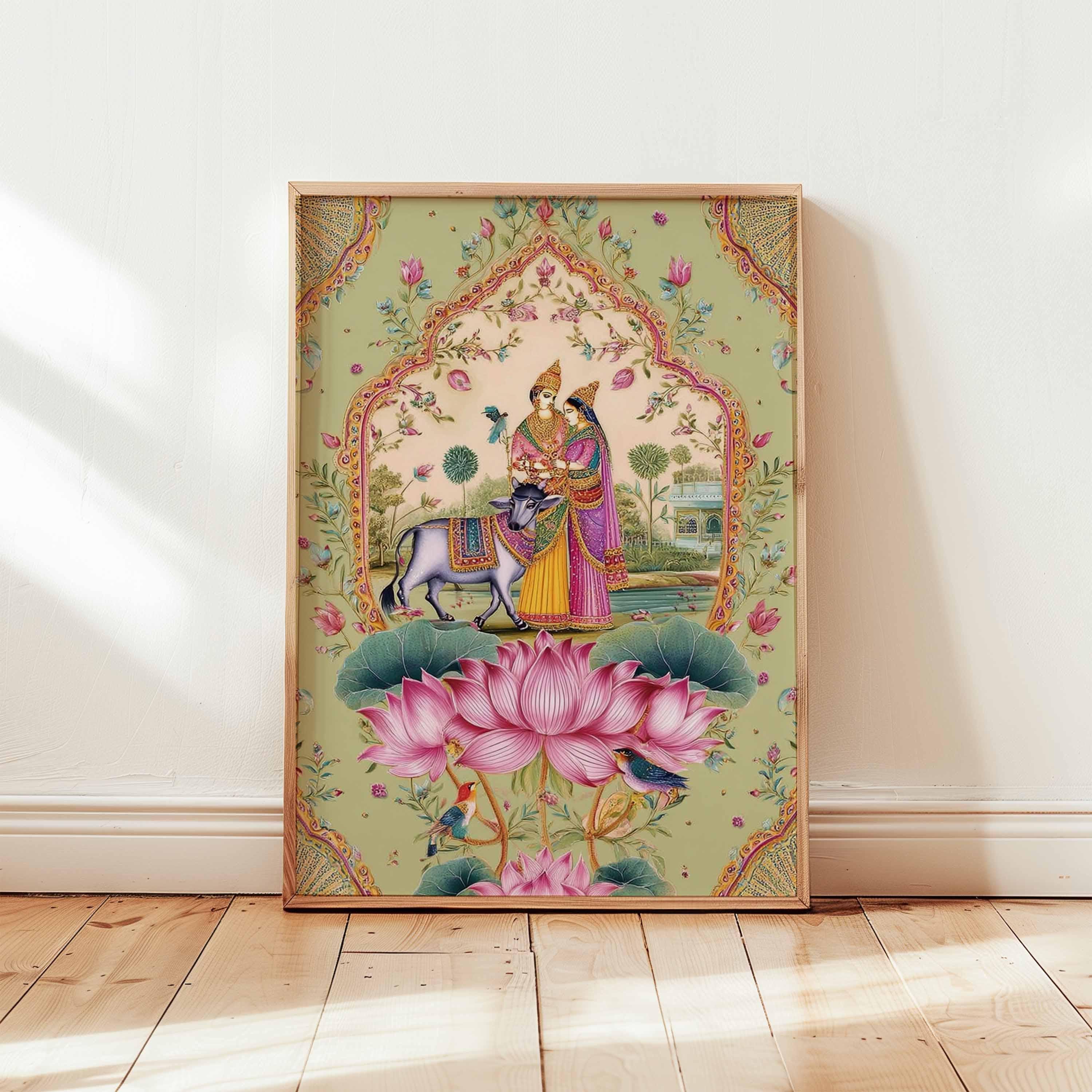 Indian Poster, Pichwai Art Posters, Traditional Hindu Wall Prints ...