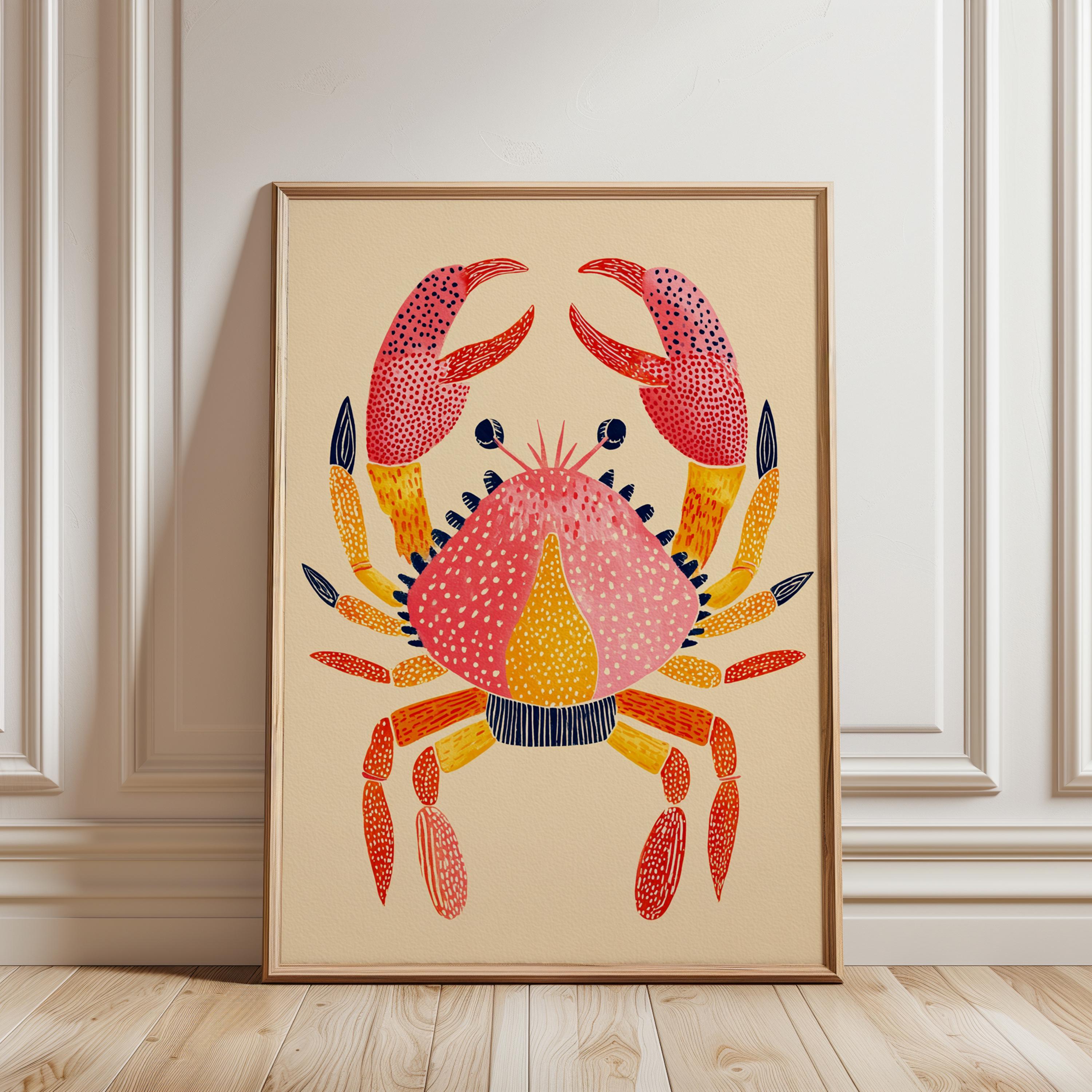 き*こ様 蟹　インテリアアート Acrylic crab art - Etsy 日本