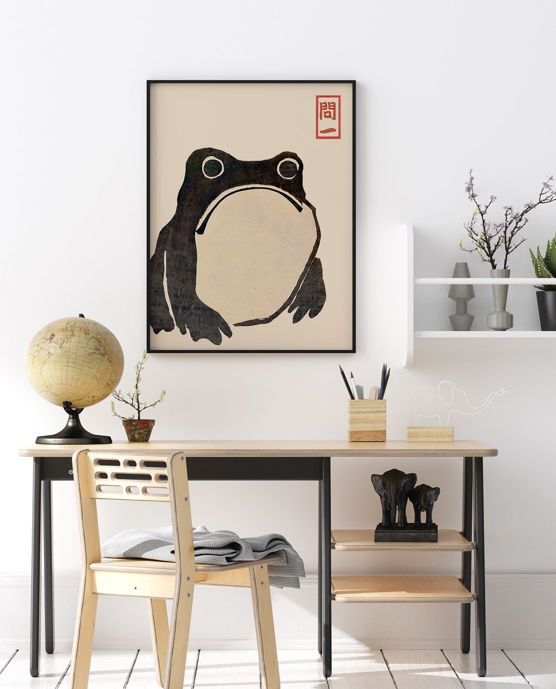 Matsumoto Hoji Art Print, Japanese Poster, Frog, Matsumoto Hoji Vintage ...