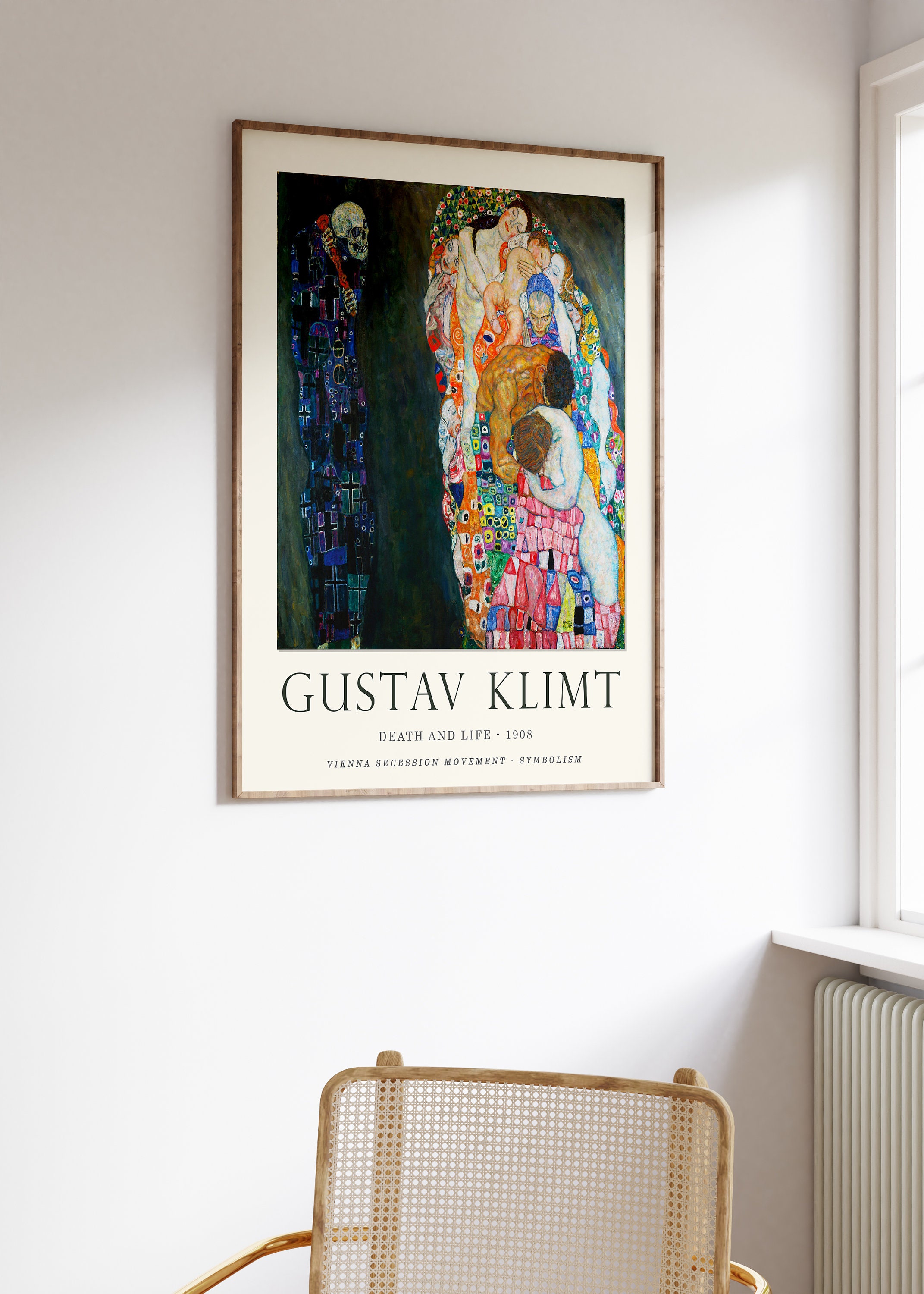Gustav Klimt Poster, Life and Death, Klimt Exhibition Poster sold by ...