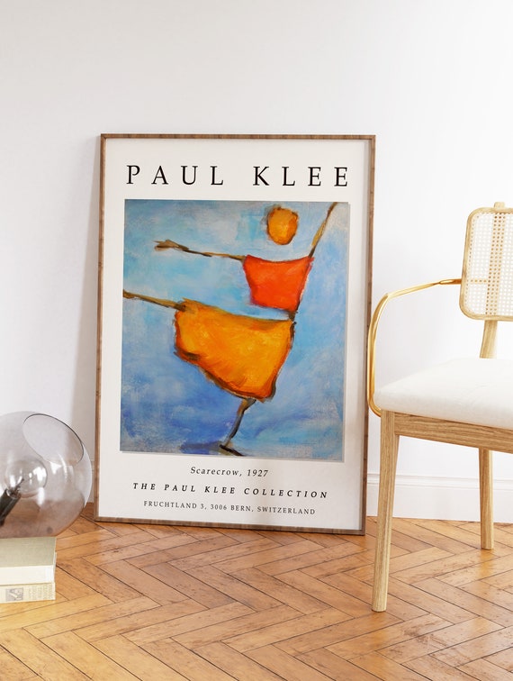 Paul Klee Exhibition Poster, Scarecrow by Alfons Niex in Homage to