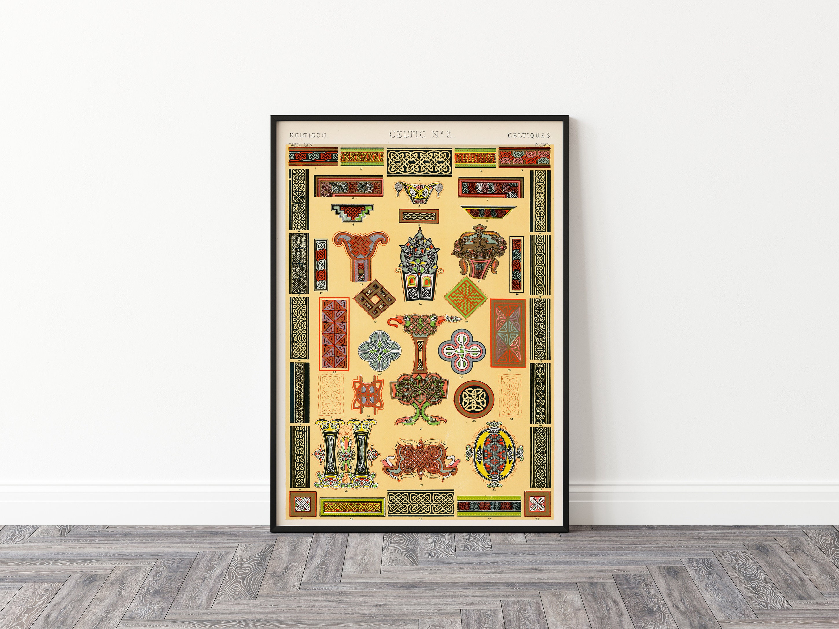 Celtic Patterns Poster Vintage Celtic Art Print, Graphical Pattern Poster - Etsy