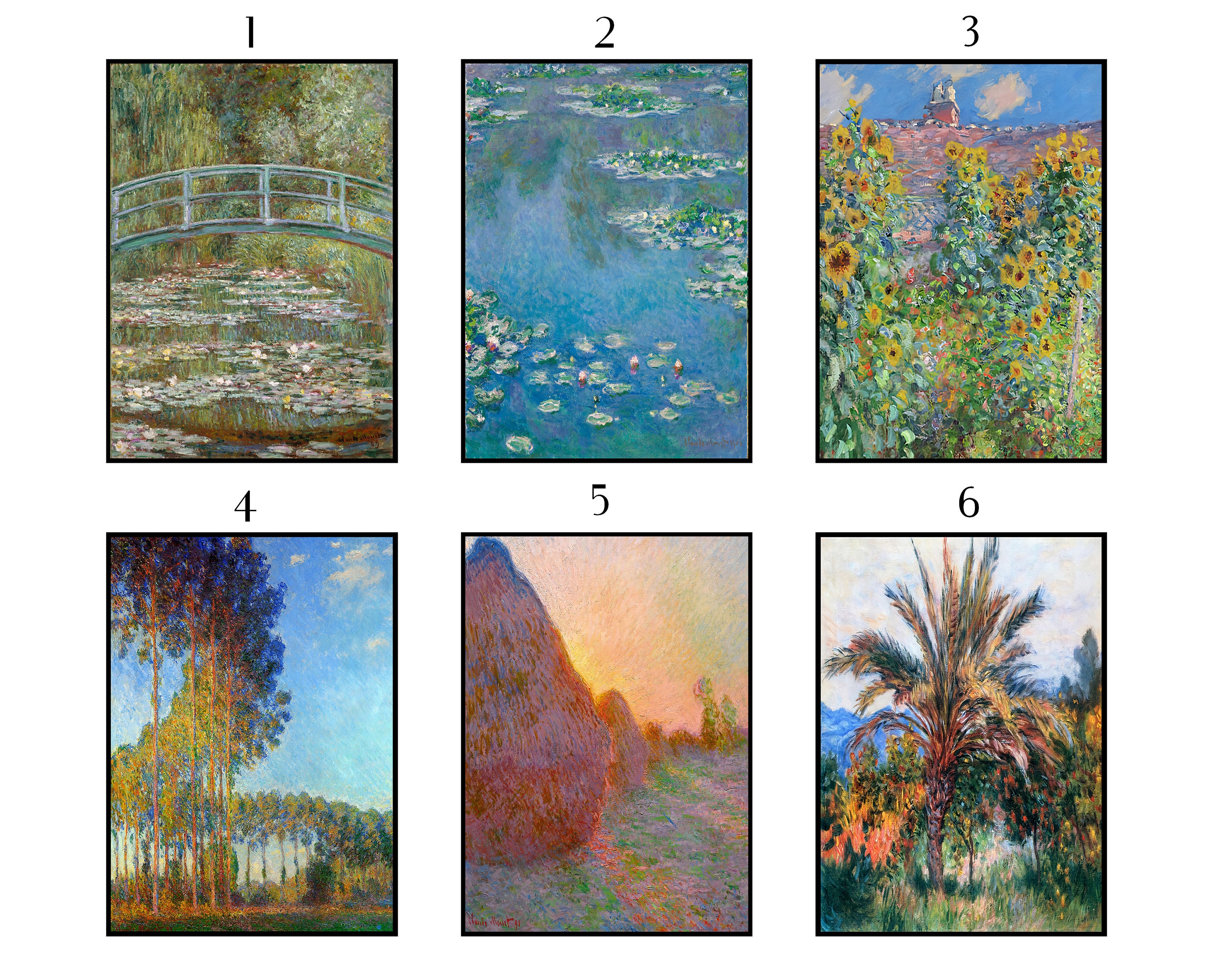 Poster Sets Claude Print Floral Art Floral Etsy UK