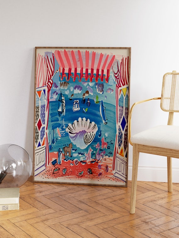 Raoul Dufy Seascape Poster, Fauvist Expressionist Art Print - Etsy