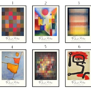Paul Klee Poster Sets, Paul Klee Print, Paul Klee Art, Floral Print, Vintage Art, Abstract, Surrealism, Modern Art, A1/A2/A3/A4