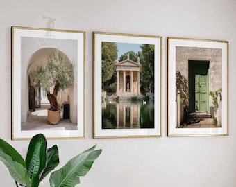 Mediterranean Italy Photography Prints – Set of 3, Travel Wall Art