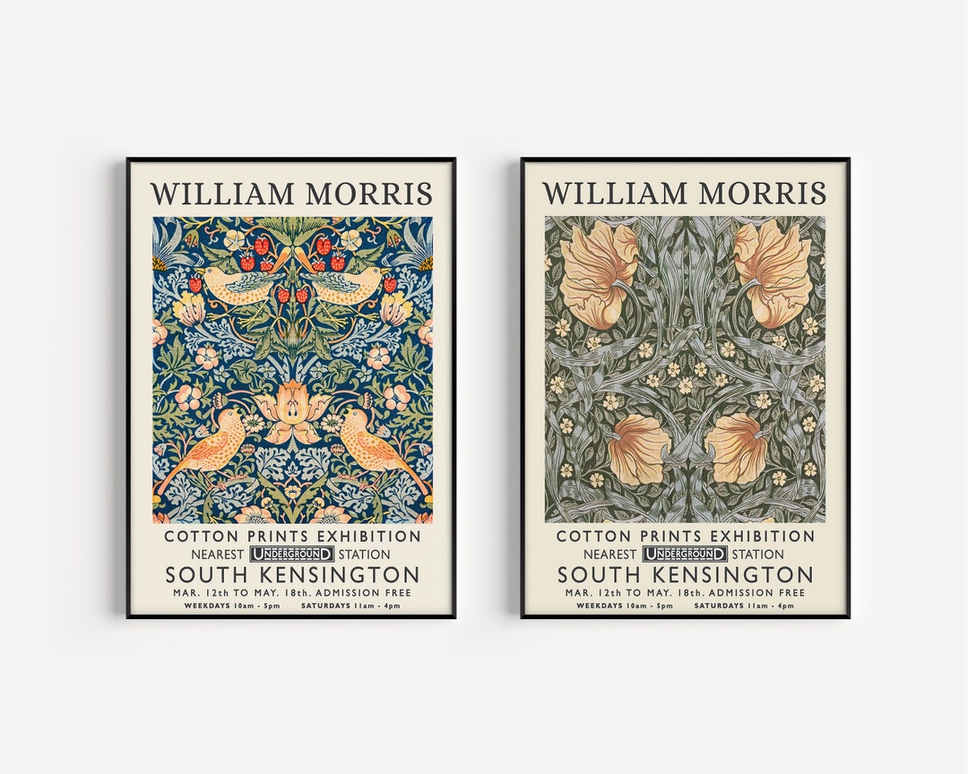 William Morris Poster Sets William Morris Set of Prints Etsy 日本