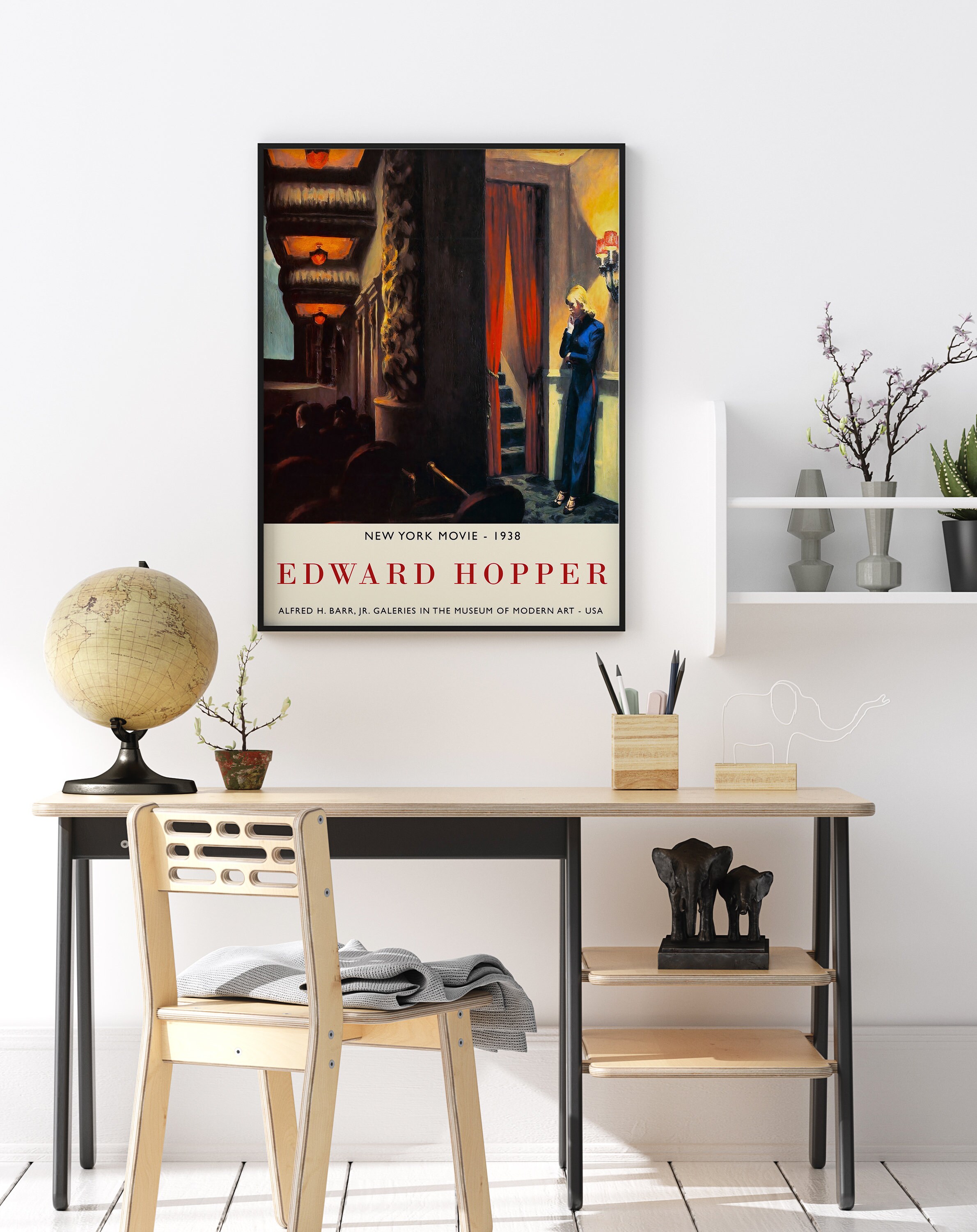 Edward Hopper Exhibition Poster New York Movie Edward Hopper Etsy Canada
