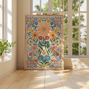 Vintage mexikanische Poster, mexikanische Drucke, mexikanische Dekoration, traditionelles lateinisches Dekor, Blumendruck, Botanische Wandkunst, Tropischer Druck, lateinische Kunst