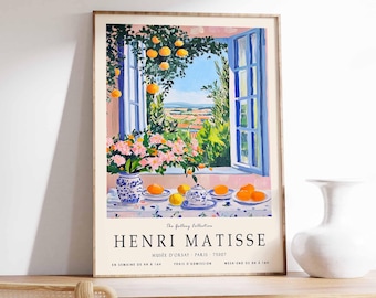 Henri Matisse 'The Open Window' Poster, Floral Still Life Print