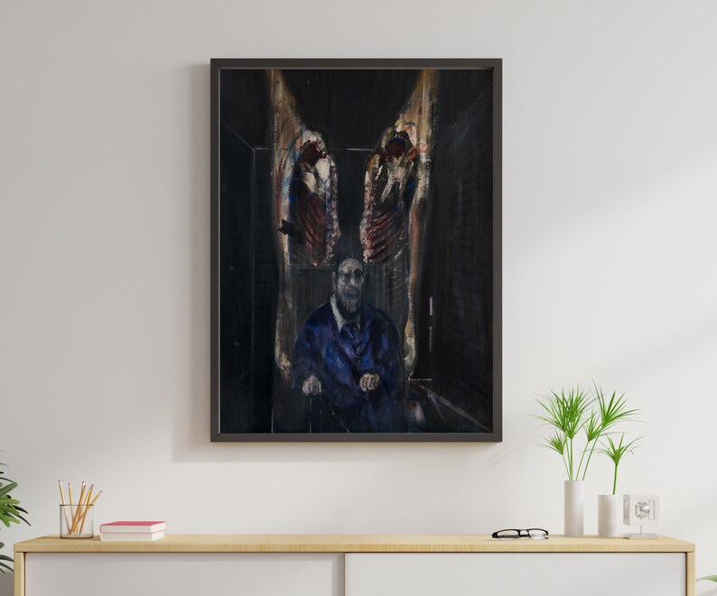 Francis Bacon Art Poster Gallery Quality Figure With Meat | Etsy