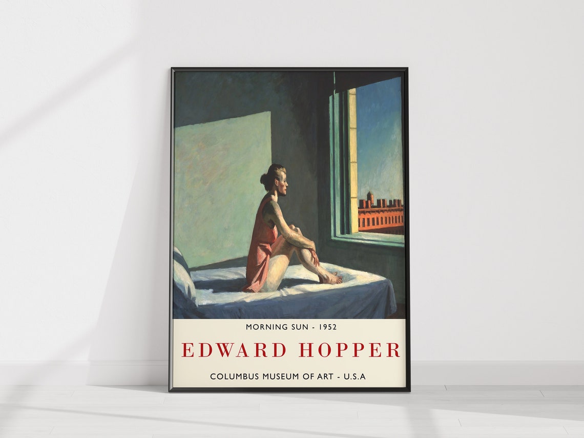 Edward Hopper Exhibition Poster Morning Sun