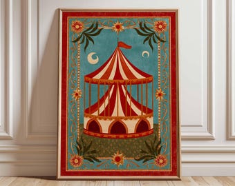 Printable DIY Vintage Circus It's a Circus in Here Sign - 8.5