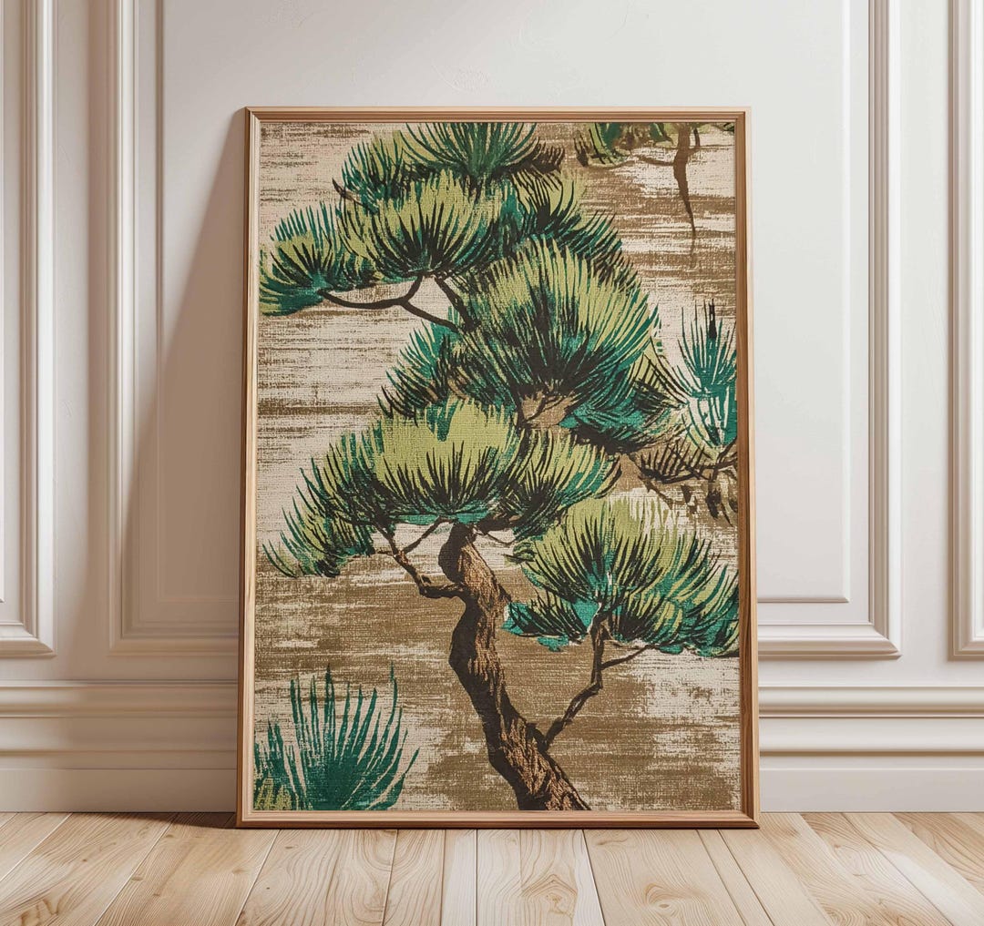Japanese Tree Art Poster | Vintage Botanical Wall Art Print | Asian ...
