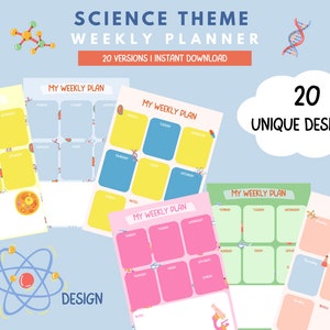 Weekly Planner - SCIENCE THEME