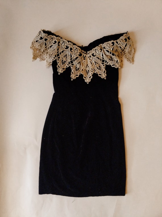 Vintage Black Velvet Gunne Sax Jessica McClintock