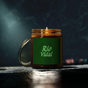 Rio Vida Scented Candle, Coconut Apricot Wax Lady Death Aubrey Plaza Agatha All Along Inspired