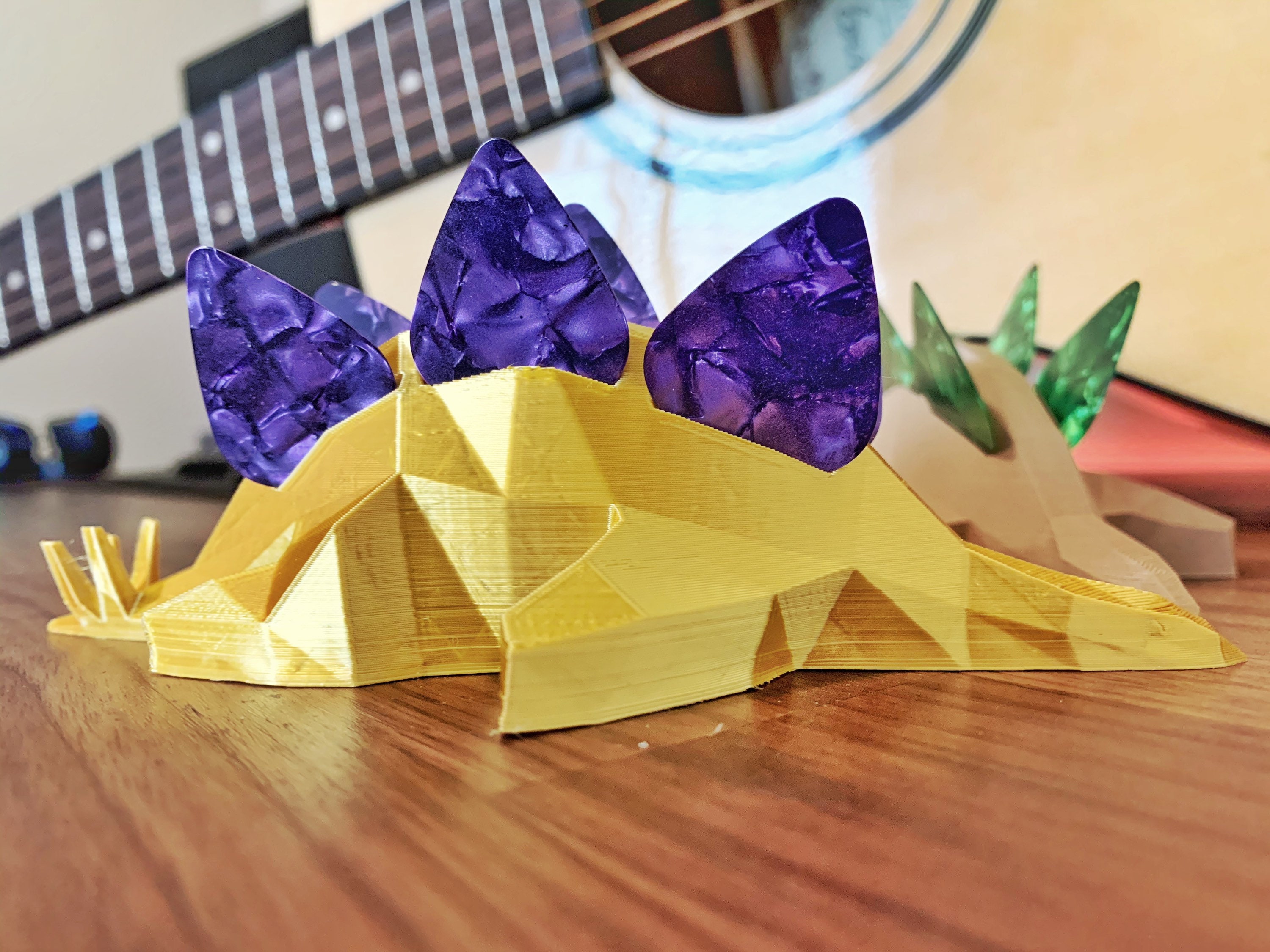 Pick Holder Stegosaurus Pick Holder Gift for Guitarist Etsy UK
