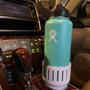 Cup Holder Adapter - 3D Printed - Works with 32oz & 40oz Hydroflasks and Skinny Cans - Cold Weather Only