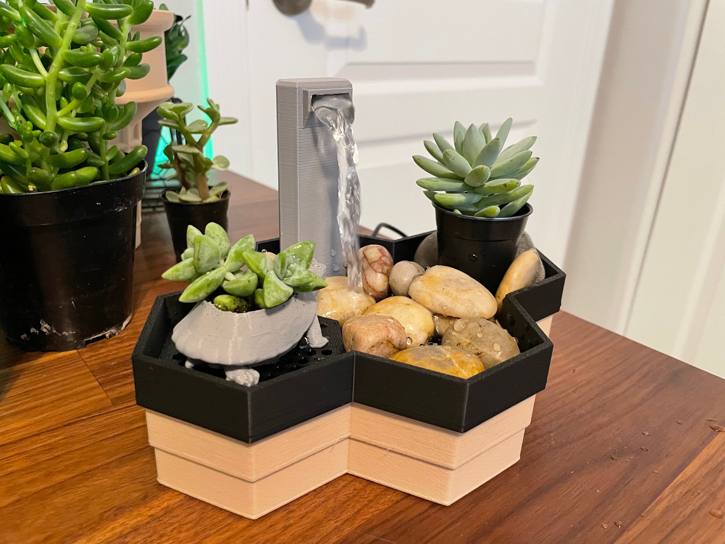 Desktop Indoor Water Fountain Functional Water Fountain Etsy