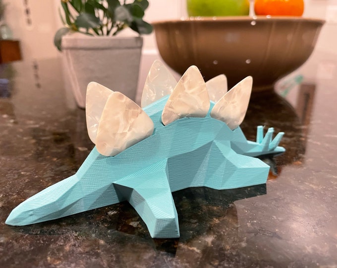 Pick holder - Stegosaurus Pick holder - gift for guitarist, bassist or musicians - dinosaur pick holder