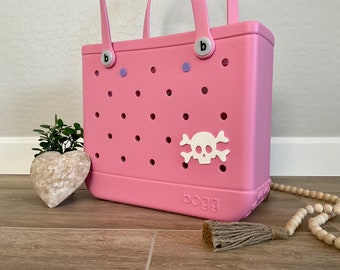 BOGEMS - Bogg Bag Skull Charm - Bogg Bag Accessories - Bogg Bag Charm - Bogg Bag Personalized - Cute Bogg Bag - Skull - Emo Bogg Bag