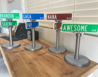 Customized Street Signage - Personalized Name Plate - Street Sign - Infuse Your Space with Personalized Charm!