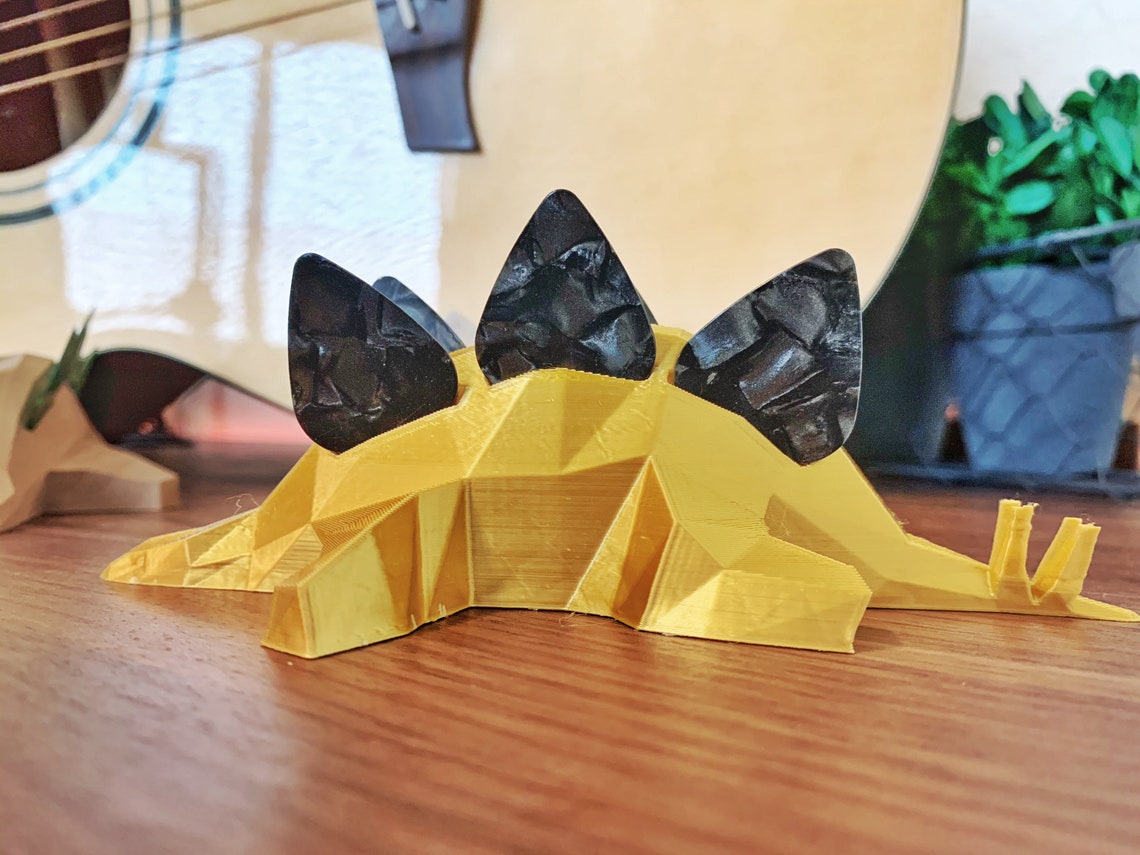 Pick holder Stegosaurus Pick holder gift for guitarist Etsy