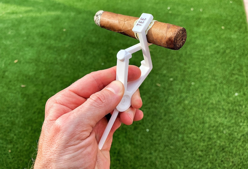 Cigar Grip Tee Cigar Holder Gift Idea Golf Tee Golf Etsy