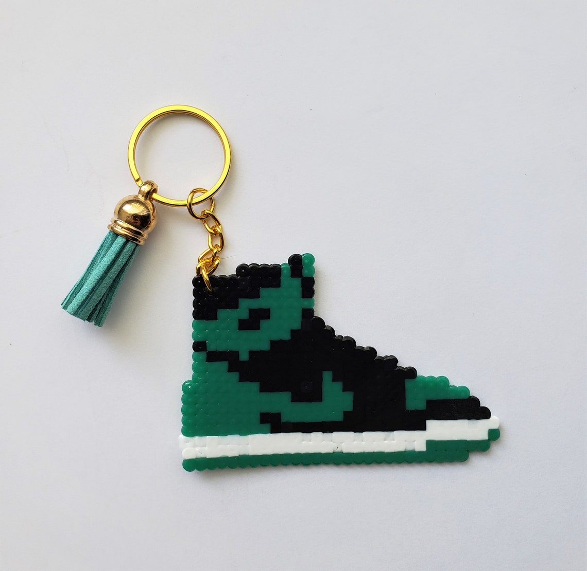 Nike Air Jordan 1 Llavero Abalorio de Hama Abalorio Perler Etsy