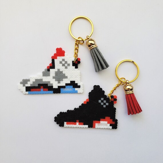 Jordan 6 Retro Keychains Hama Beads Perler Bead Pixel Art Etsy