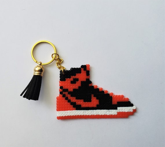 Nike Air Jordan 1 Keychain Hama Bead Perler Bead Pixel | Etsy