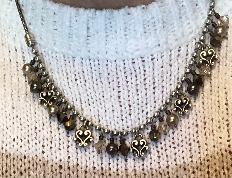 Brighton charm necklace 18 12 in adjustable chain.